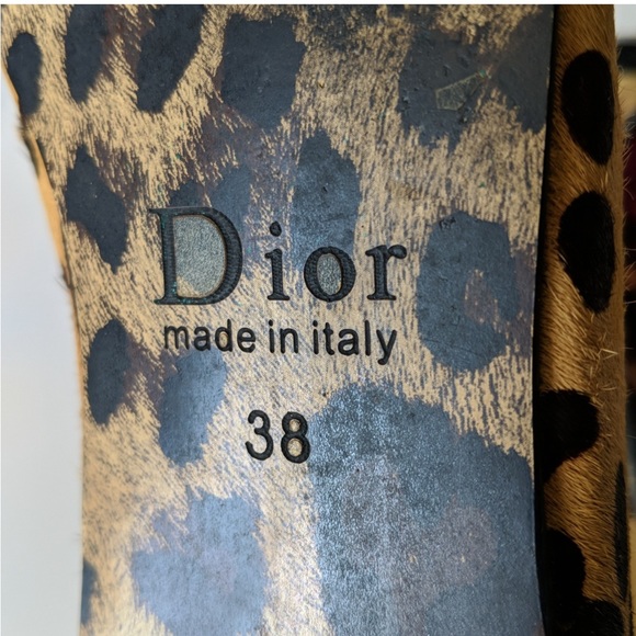 Vintage Christian Dior Ballet Flats - Leopard - Picture 6 of 6